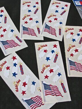 Mrs. Grossman's / Creative Memories/+ 4TH OF JULY , Patriotic Lot Embellishments